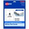 Avery Printable Single Rounded Corner Rectangle Flat Cards, 3-1/2" x 5", Matte White Cardstock, Print-to-The-Edge, Laser/Inkjet Printable, 40 Total, Great for Product Branding, Marketing, and More